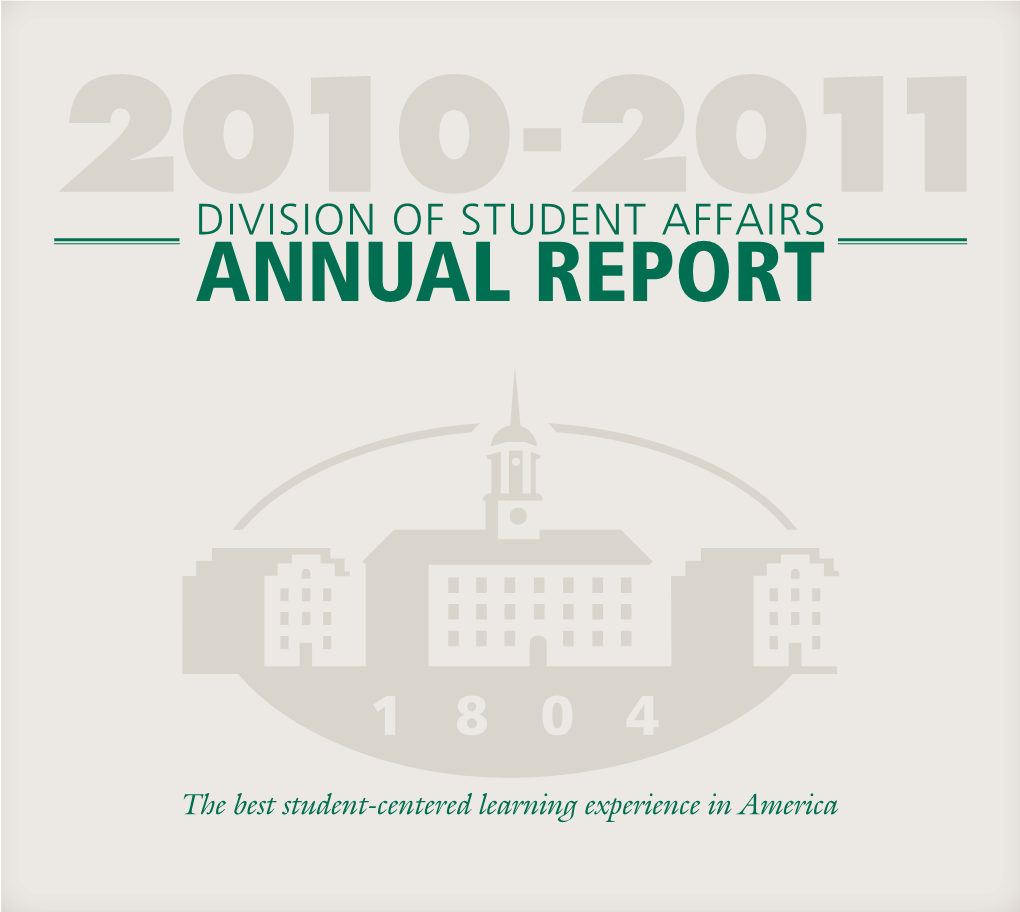 Division of Student Affairs Annual Report