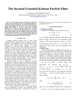 The Iterated Extended Kalman Particle Filter