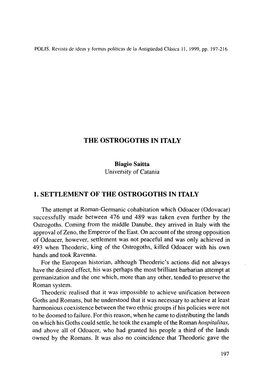 The Ostrogoths in Italy