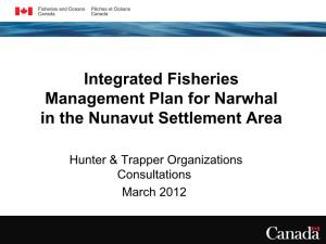 Integrated Fisheries Management Plan for Narwhal in the Nunavut Settlement Area