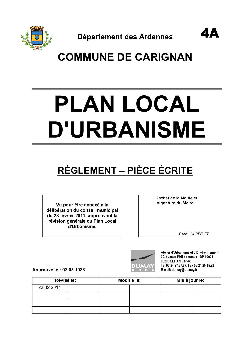 Plan Local D'urbanisme