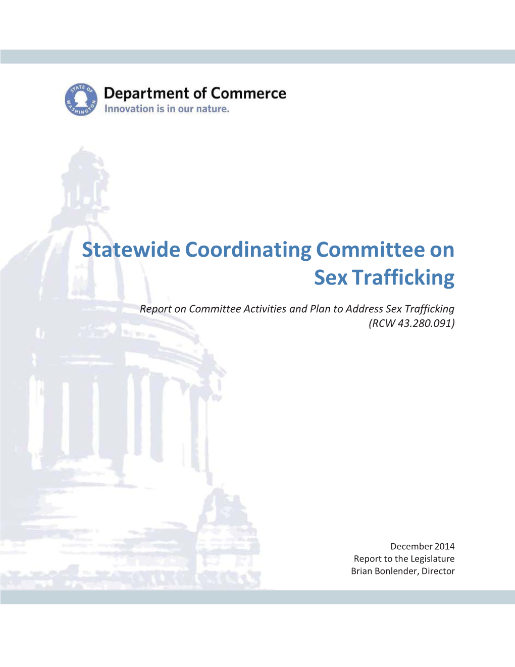 Statewide Coordinating Committee on Sex Trafficking