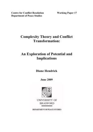 Complexity Theory and Conflict Transformation