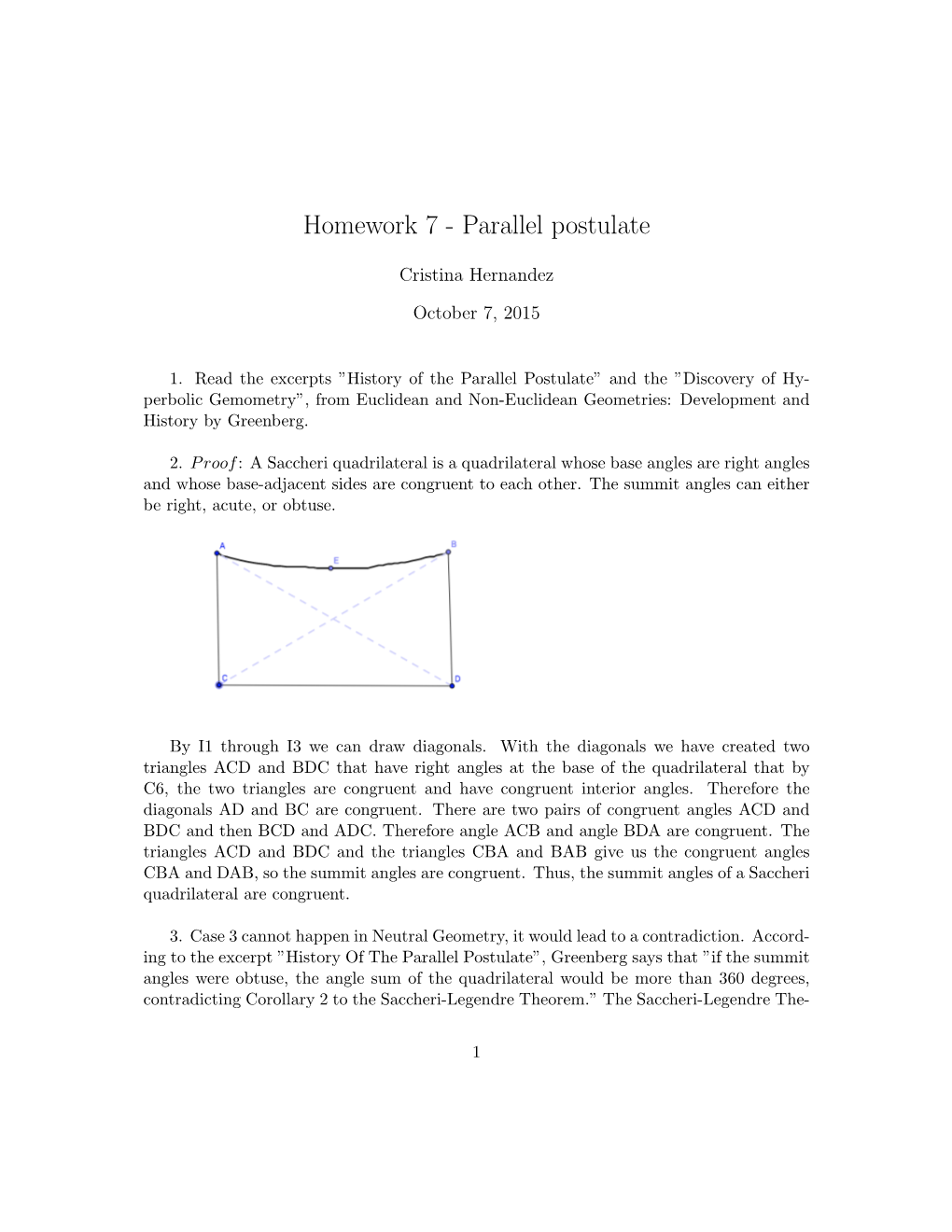 Parallel Postulate