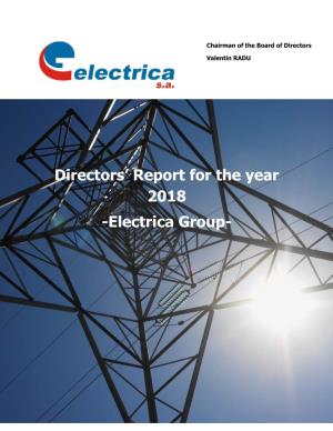 Directors' Report for the Year 2018 -Electrica Group