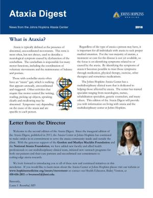 Ataxia Digest