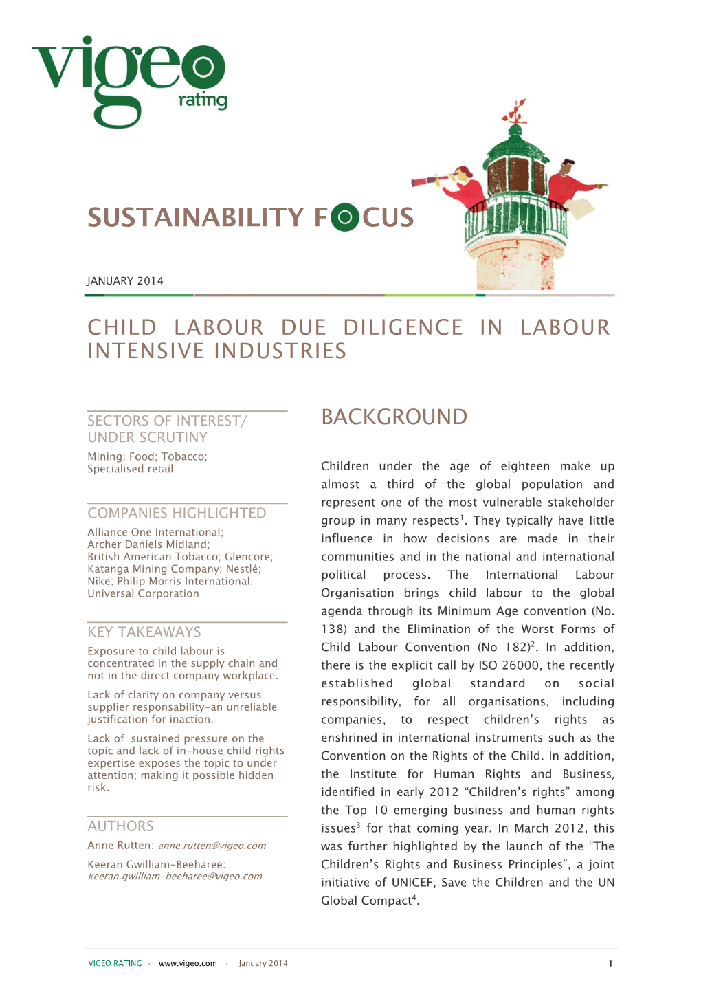 Sustainable Focus Child Labour Due
