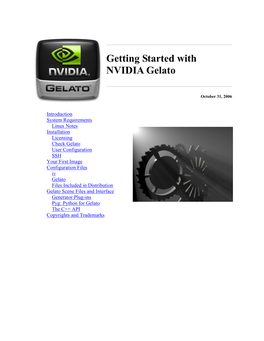 Getting Started with NVIDIA Gelato