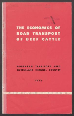 The Economics of Road Transport of Beef Cattle