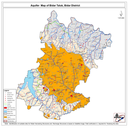 Aquifer Map of Bidar Taluk, Bidar District