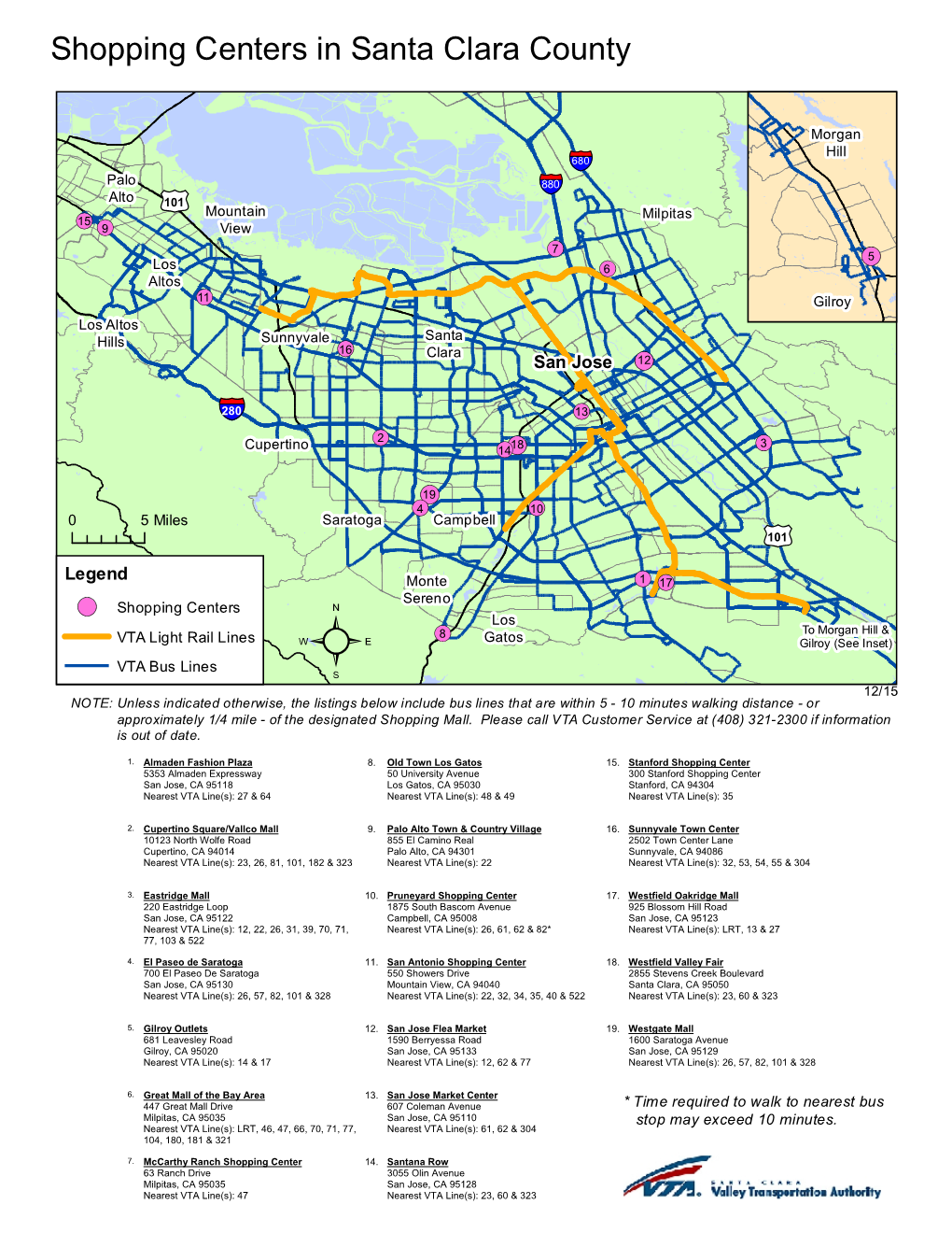 Shopping Centers in Santa Clara County