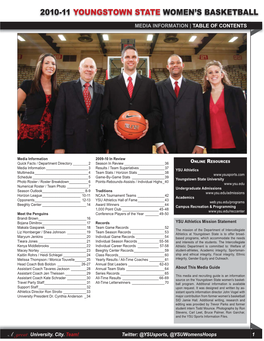 2010-11 Youngstown State Women's Basketball