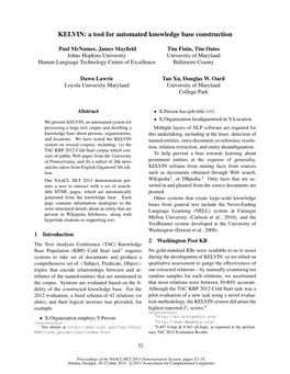 A Tool for Automated Knowledge Base Construction
