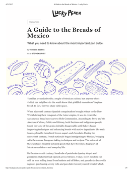 A Guide to the Breads of Mexico - Lucky Peach