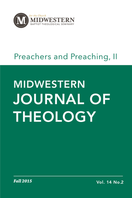 JOURNAL of THEOLOGY 42- 14.2 Fall