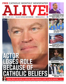 MAY 2019 | 250,000 COPIES NATIONWIDE | | ‘REAL CAPITAL’ PAGE 2 ALIVE!Actor, Neal Mcdonough