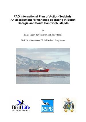 An Assessment for Fisheries Operating in South Georgia and South Sandwich Islands
