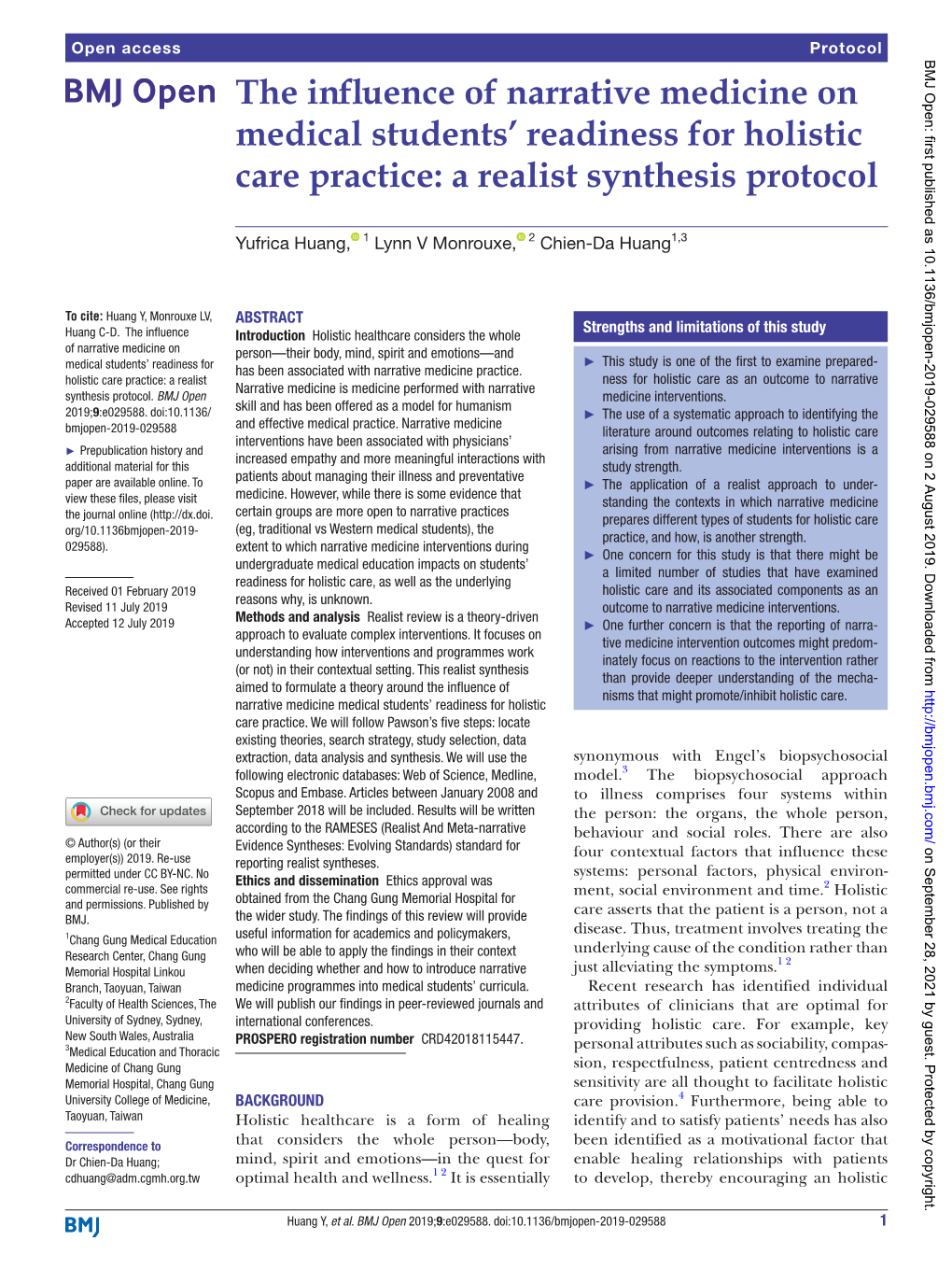 The Influence of Narrative Medicine on Medical Students' Readiness For