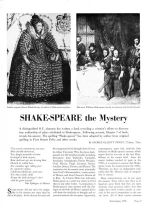 SHAKE-SPEARE the Mystery