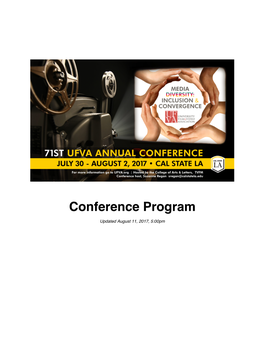 2017 Conference Program