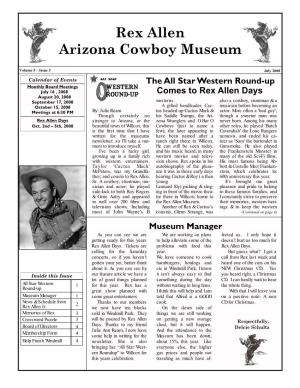 Rex Allen Arizona Cowboy Museum