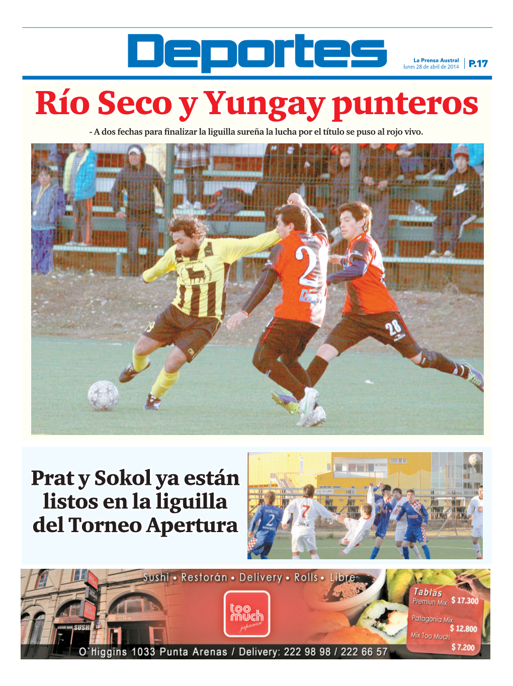 Río Seco Y Yungay Punteros - a Dos Fechas Para Finalizar La Liguilla Sureña La Lucha Por El Título Se Puso Al Rojo Vivo