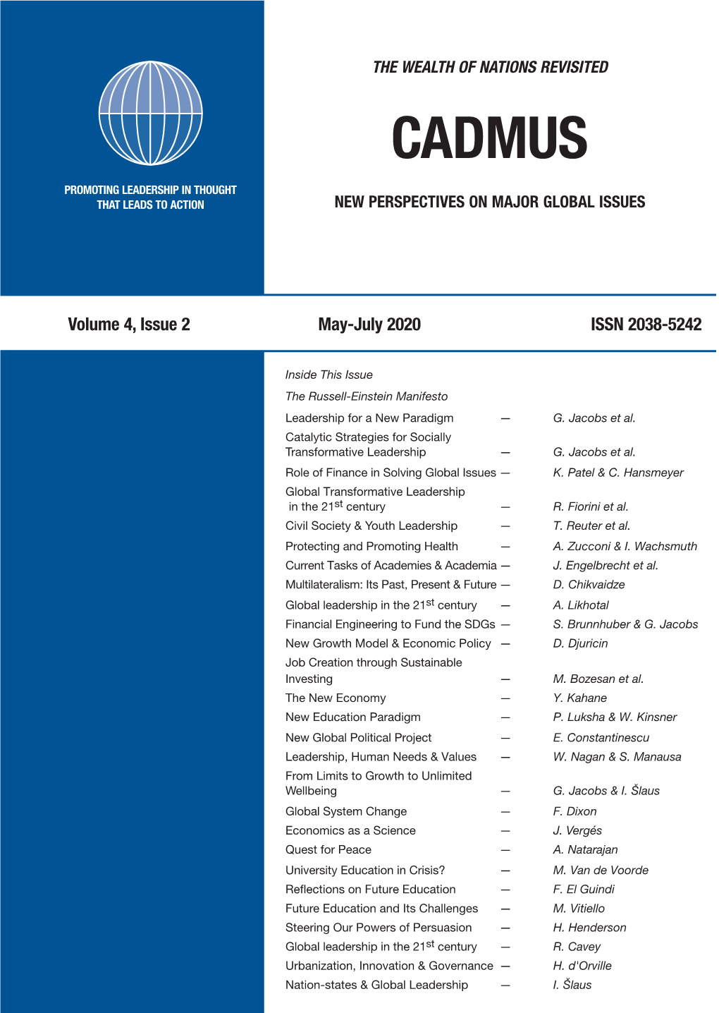 Volume 4, Issue 2 May-July 2020 ISSN 2038-5242 Behaviour