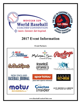 2017 Event Information
