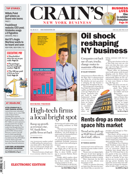 Oil Shock Reshaping NY Business in the City