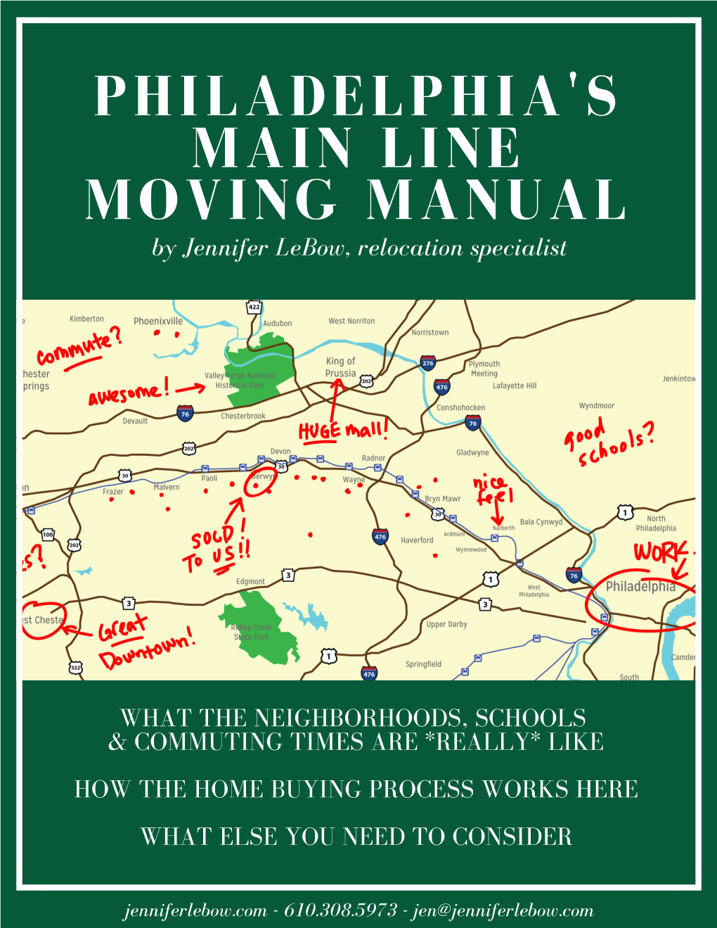 PHILADELPHIA's MAIN LINE MOVING MANUAL by Jennifer Lebow, Relocation Specialist