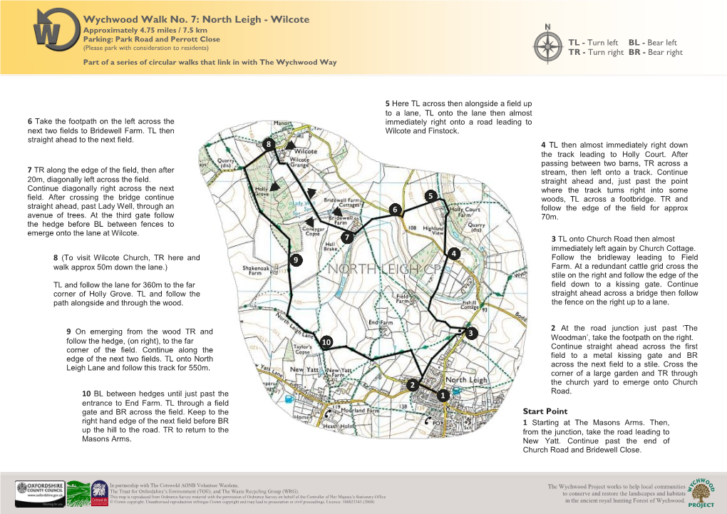 Wychwood Walk No. 7: North Leigh