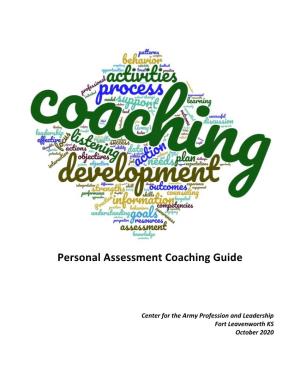 Personal Assessment Coaching Guide