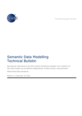 Semantic Data Modelling Technical Bulletin