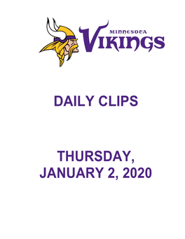 Daily Clips Thursday, January 2, 2020