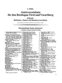 Amtsverzeichnis NSDAP