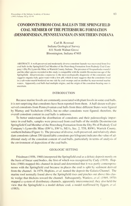 Proceedings of the Indiana Academy of Science 83