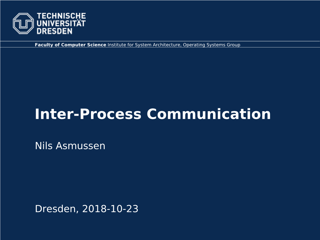 Inter-Process Communication