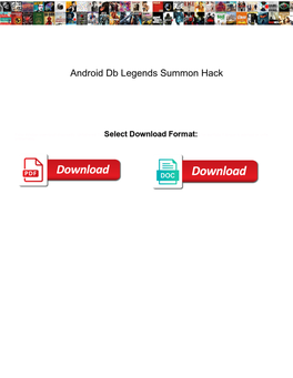Android Db Legends Summon Hack
