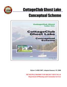 Cottageclub Ghost Lake Conceptual Scheme”