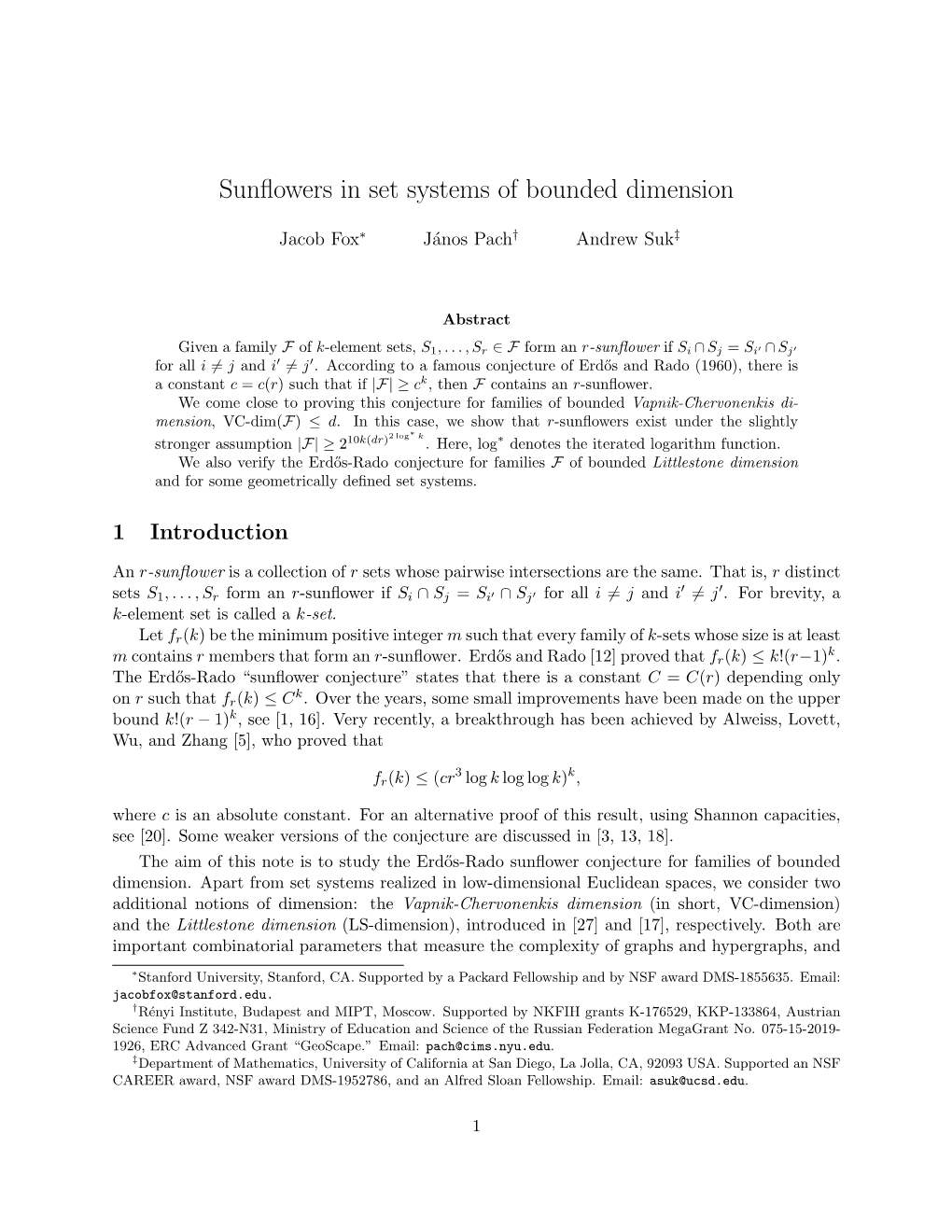 Sunflowers in Set Systems of Bounded VC-Dimension