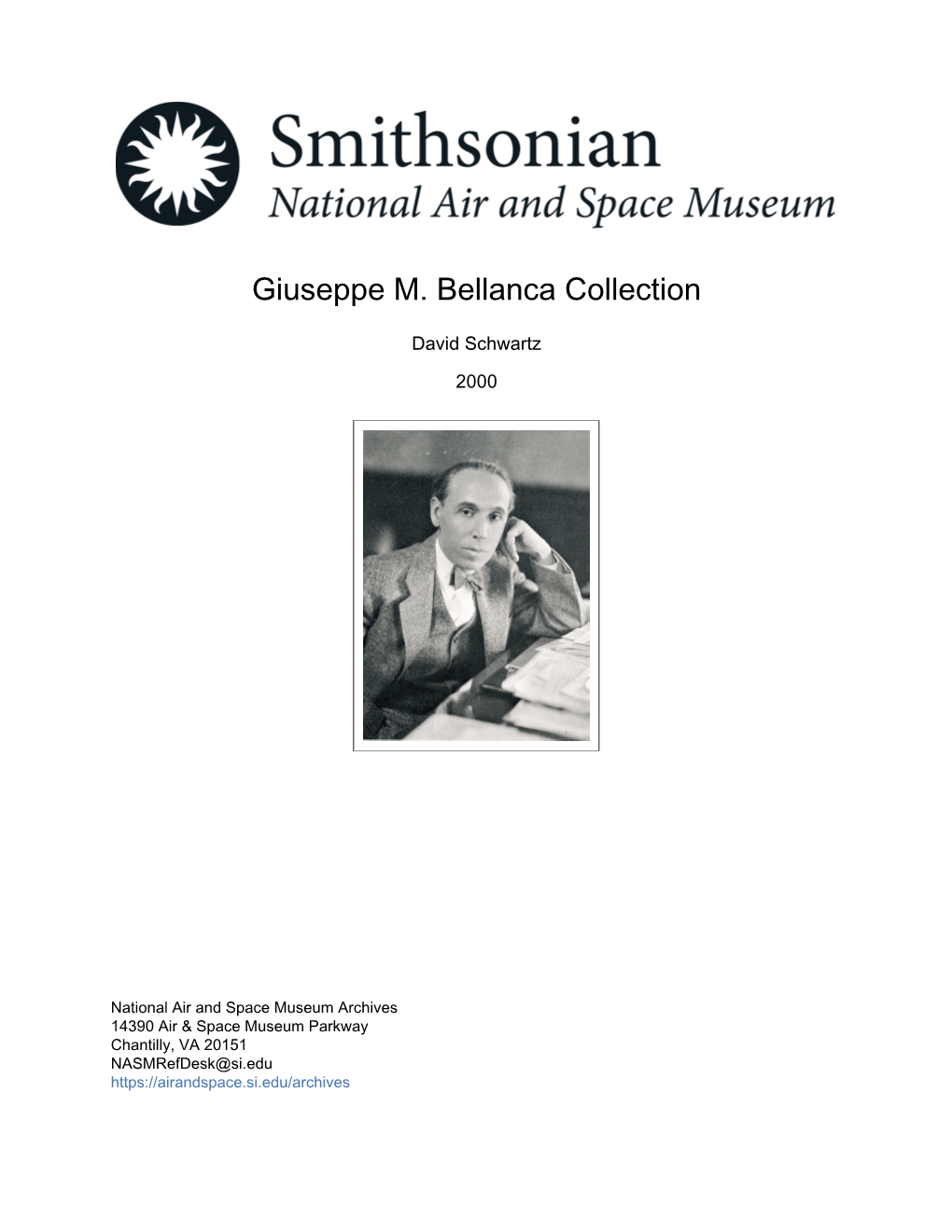 Giuseppe M. Bellanca Collection