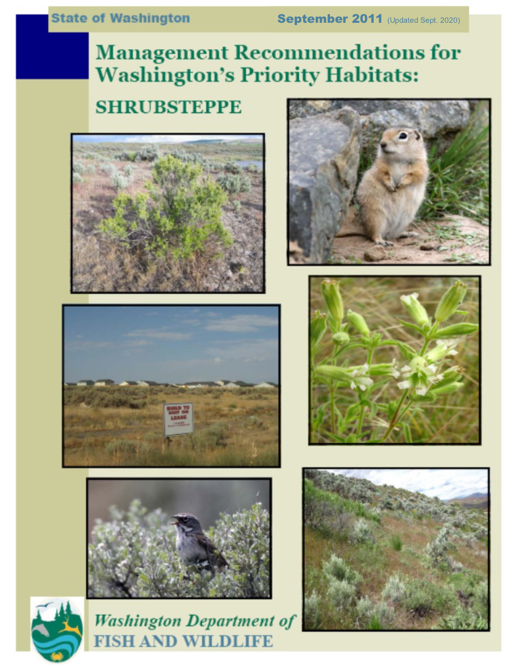 Shrubsteppe in Developing Landscapes