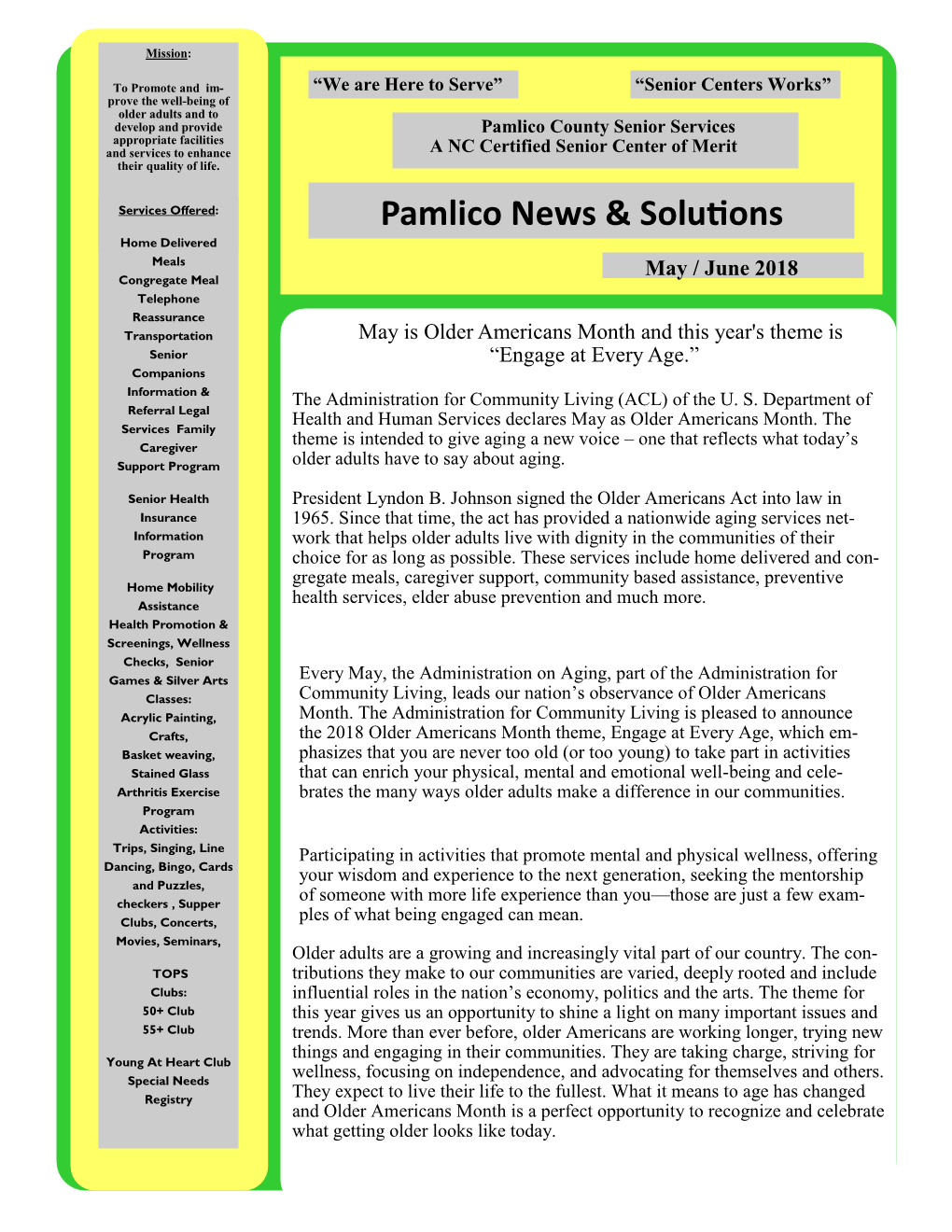 Pamlico News & Solutions