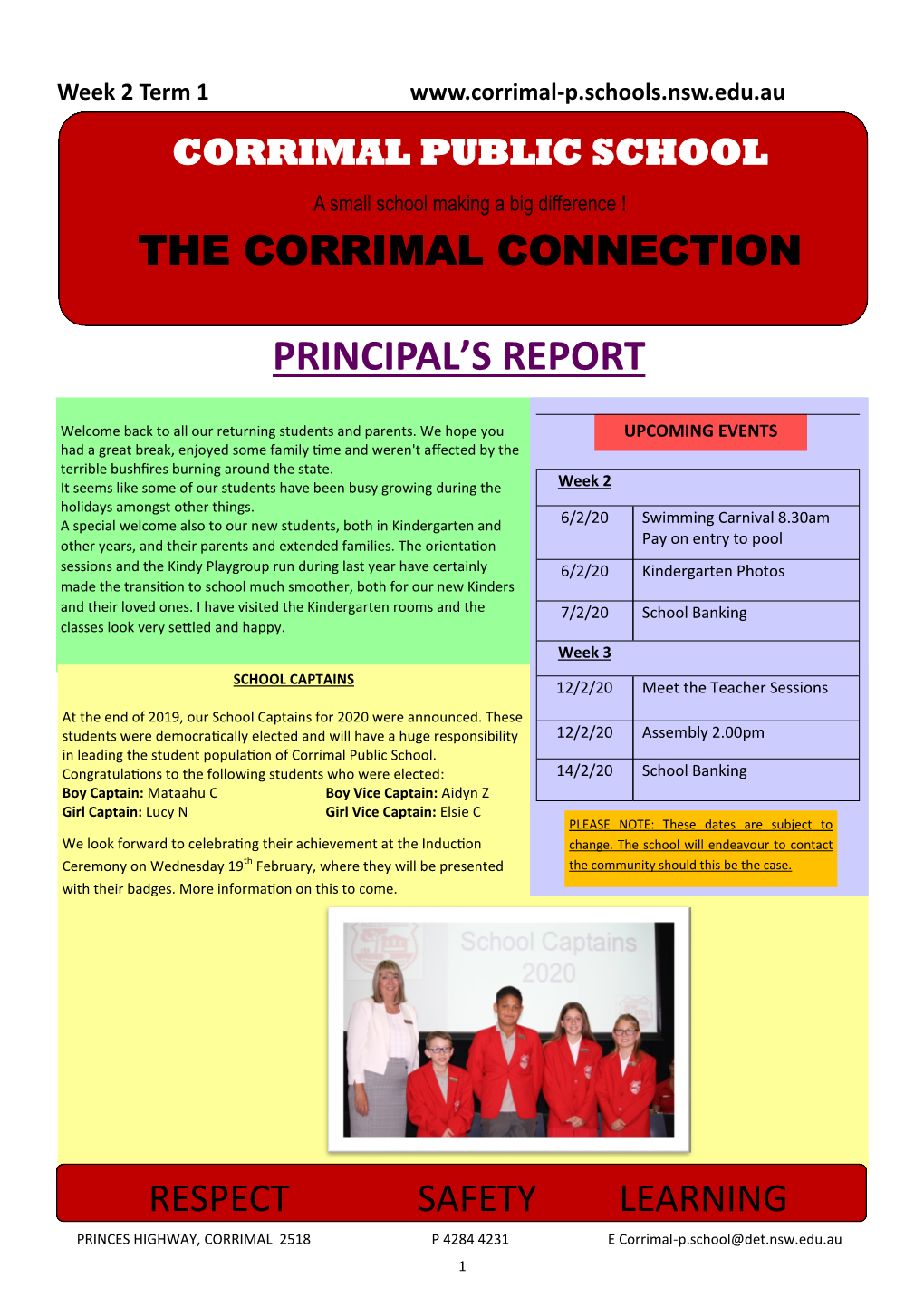 Principal's Report