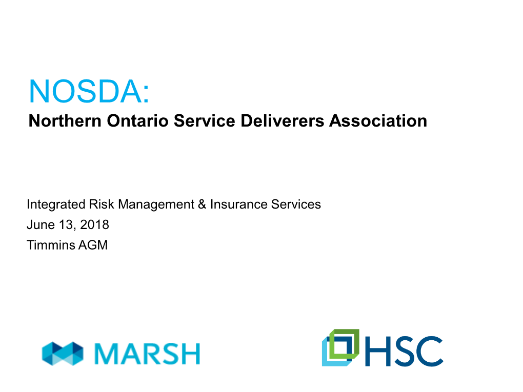 Northern Ontario Service Deliverers Association