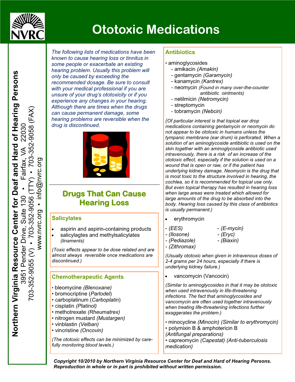 Ototoxic Medications (Mustargen)