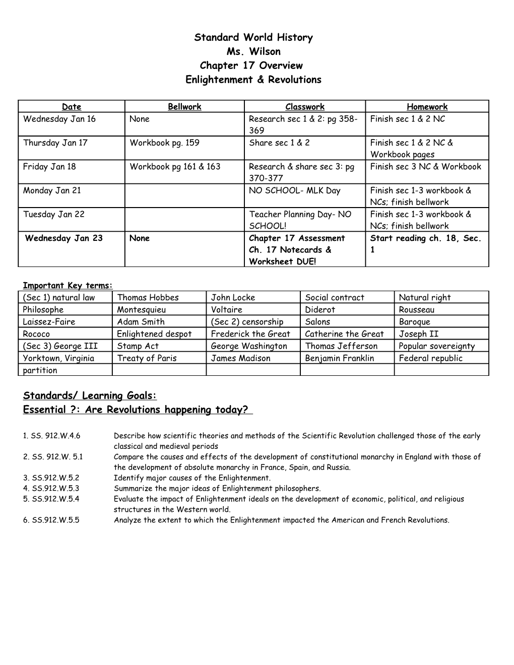 Standard World History s1