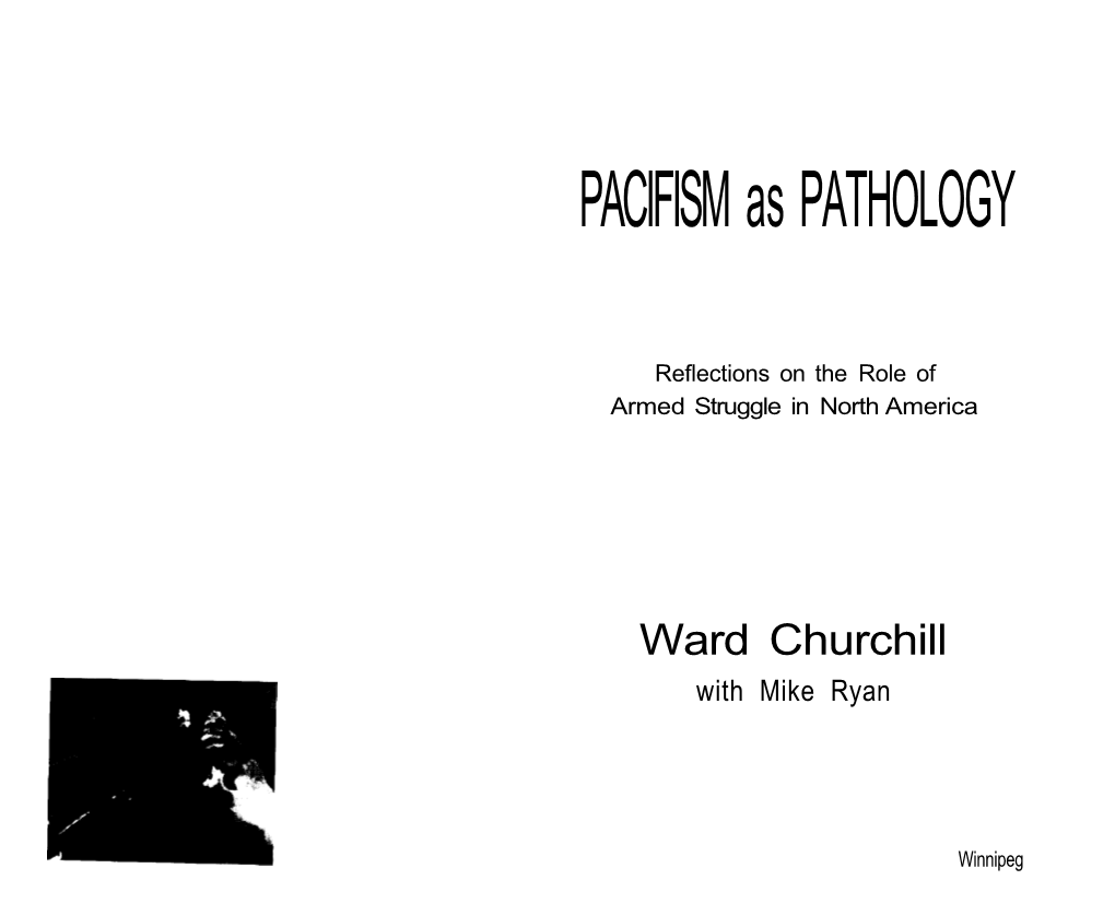 PACIFISM As PATHOLOGY