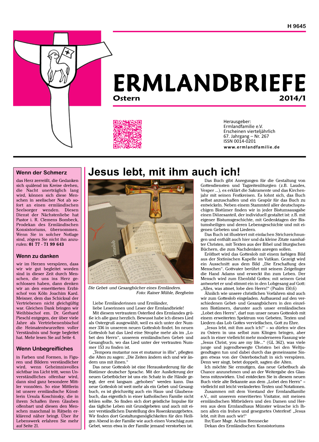 ERMLANDBRIEFE Ostern 2014/1