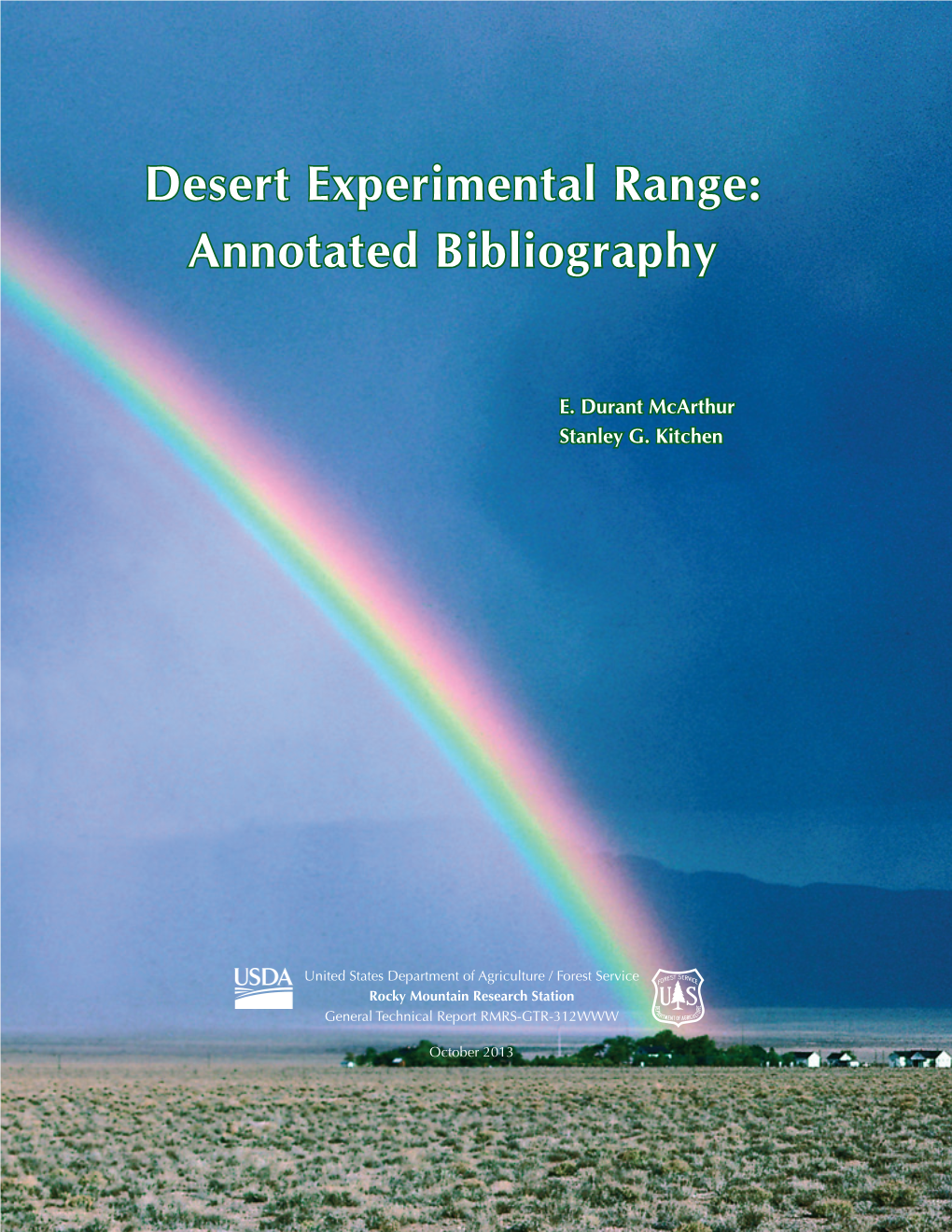 Desert Experimental Range: Annotated Bibliography